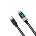 Cablu pentru incarcare si transfer de date Orico LDC2L, USB-C la Lightning, 29W, 3A, 480Mbps, Afisaj LED, 1.5m, Negru 5 - lerato.ro