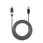 Set 2 cabluri pentru incarcare si transfer de date Orico LDC2C, 2x USB-C, 100W, 5A, 480 Mbps, Afisaj LED, 2m, Negru 3 - lerato.ro