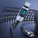 Set 2 cabluri pentru incarcare si transfer de date Orico LDC2C, 2x USB-C, 100W, 5A, 480 Mbps, Afisaj LED, 2m, Negru 5 - lerato.ro