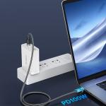 Set 2 cabluri pentru incarcare si transfer de date Orico LDC2C, 2x USB-C, 100W, 5A, 480 Mbps, Afisaj LED, 2m, Negru 6 - lerato.ro