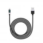 Cablu pentru incarcare si transfer de date Orico LDA2L, USB-A la Lightning, 12W, 2.4A, 480Mbps, Afisaj LED, 0.5m, Black / Silver 4 - lerato.ro