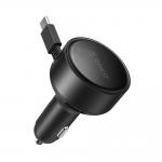 Incarcator auto Orico FC-60-2C, 1x USB-C, 1x USB-A, 60W, Fast Charging, Negru 2 - lerato.ro