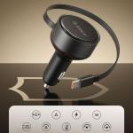 Incarcator auto Orico FC-60-2C, 1x USB-C, 1x USB-A, 60W, Fast Charging, Negru 13 - lerato.ro