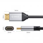 Cablu video HDMI 2.0 Orico H4Y1, 4K / 60Hz, 8m, Negru 3 - lerato.ro