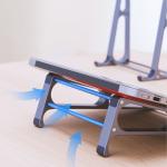 Stand universal laptop Orico MA15, Compatibil cu laptop de 15 inch, Pliabil, Gri 11 - lerato.ro