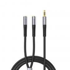 Cablu audio Orico AX2, Splitter Jack 3.5 mm tata la 2x Jack 3.5 mm mama, 0.5m, Negru