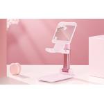 Suport telefon si tablete pliabil Orico MPHJ-PK-BP, reglare 135 grade, cu oglinda, Roz 3 - lerato.ro