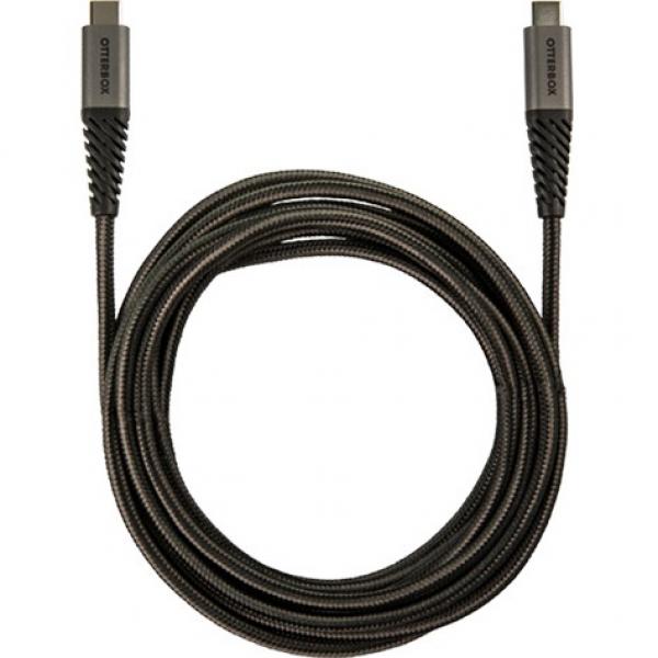Cablu rezistent pentru incarcare rapida si transfer de date Otterbox USB Type C - USB Type C 1m Negru