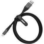 Cablu pentru incarcare si transfer de date Otterbox Premium USB/Lightning 1m Negru 2 - lerato.ro
