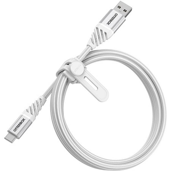 Cablu pentru incarcare si transfer de date Otterbox Premium USB/USB Type-C 1m Alb 1 - lerato.ro