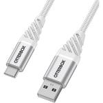 Cablu pentru incarcare si transfer de date Otterbox Premium USB/USB Type-C 1m Alb