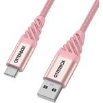 Cablu pentru incarcare si transfer de date Otterbox Premium USB/USB Type-C 1m Rose Gold 4 - lerato.ro