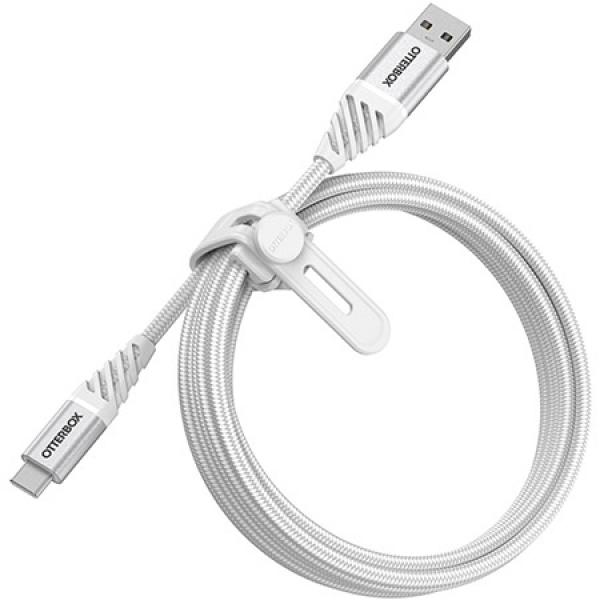 Cablu pentru incarcare si transfer de date Otterbox Premium USB/USB Type-C 2m Alb 1 - lerato.ro