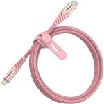 Cablu pentru incarcare si transfer de date Otterbox Premium USB Type-C/Lightning 1m Rose Gold 2 - lerato.ro