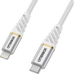 Cablu pentru incarcare si transfer de date Otterbox Premium USB Type-C/Lightning 2m Alb