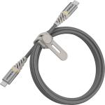 Cablu pentru incarcare si transfer de date Otterbox Premium 2xUSB Type-C 1m Silver 2 - lerato.ro