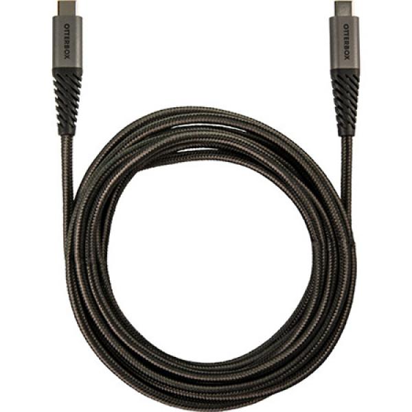 Cablu pentru incarcare si transfer de date Otterbox 2xUSB Type-C 2m Negru/Gri 1 - lerato.ro