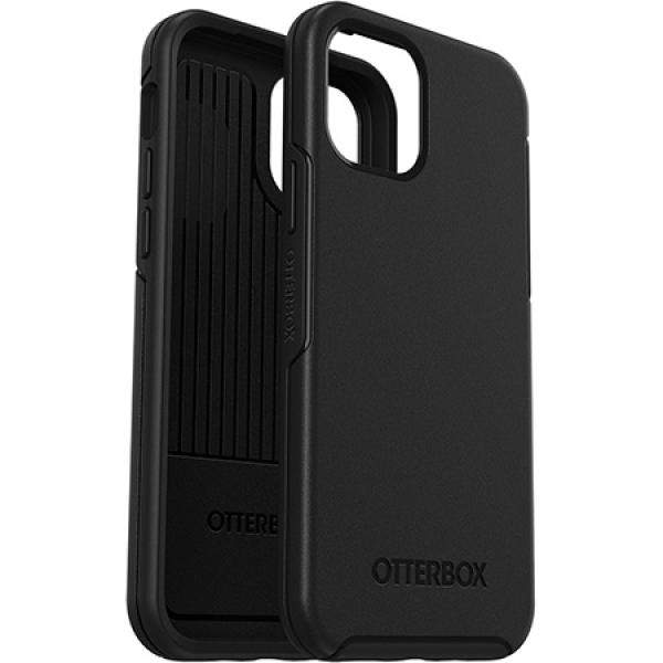 Carcasa antimicrobiana Otterbox Symmetry compatibila cu iPhone 12/12 Pro Black