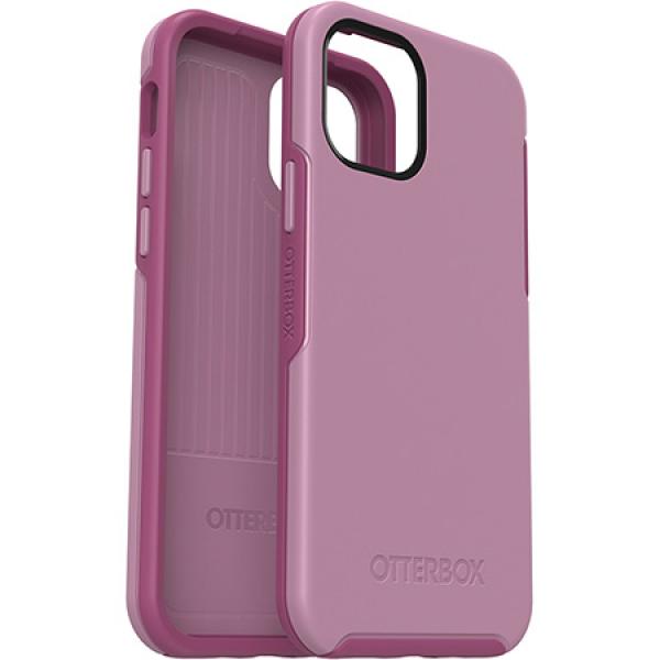 Carcasa antimicrobiana Otterbox Symmetry compatibila cu iPhone 12/12 Pro Cake Pop Pink 1 - lerato.ro