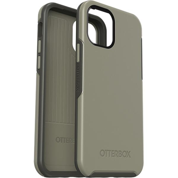 Carcasa antimicrobiana Otterbox Symmetry compatibila cu iPhone 12/12 Pro Earl Grey 1 - lerato.ro