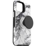 Carcasa Otterbox Pop Symmetry compatibila cu iPhone 12 Mini White Marble