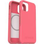 Carcasa antimicrobiana Otterbox Symmetry Plus iPhone 12 Mini, compatibila MagSafe, Tea Petal Pink