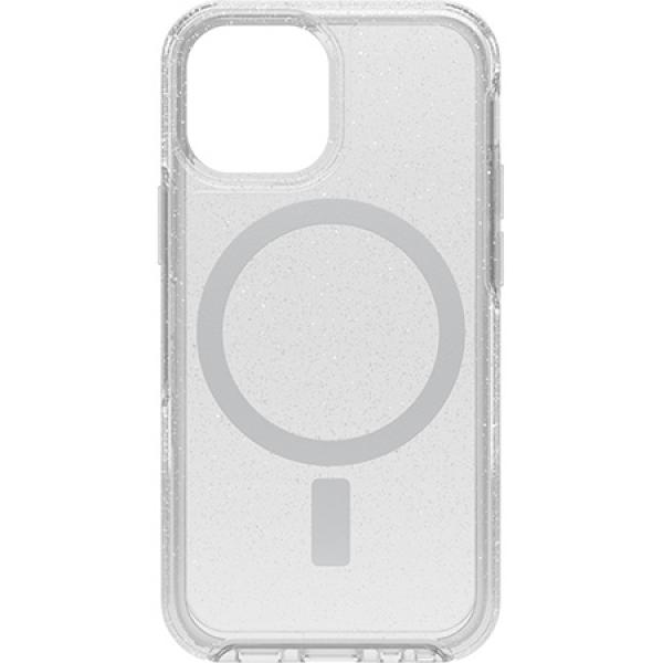 Carcasa antimicrobiana Otterbox Symmetry Plus pentru iPhone 13 Mini / iPhone 12 Mini, compatibila MagSafe, Stardust