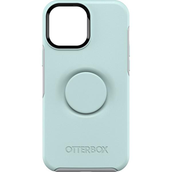 Carcasa antimicrobiana Otterbox Pop Symmetry compatibila cu iPhone 13 Pro Max / iPhone 12 Pro Max Blue