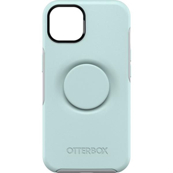 Carcasa antimicrobiana Otterbox Pop Symmetry compatibila cu iPhone 13 Blue