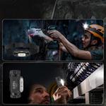 Lanterna frontala OUTEQ HL2 Mini, LED, 1150 lm, 1000mAh, IP68, Incarcare USB-C, Negru 7 - lerato.ro