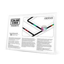 Kit magnetic interactiv Ozobot Color Code Special Moves Kit, Compatibil cu robotii Ozobot Evo / Bit Plus, 18 piese incluse, Graphics