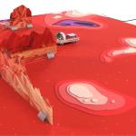 Covoras Ozobot Challenge Mat: Mission to Mars destinat pentru robotelul Ozobot Evo, 61 × 84 cm, Graphics 4 - lerato.ro