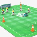 Covoras Ozobot Challenge Mat: Soccer destinat pentru robotelul Ozobot Evo, 61 × 84 cm, Graphics 3 - lerato.ro