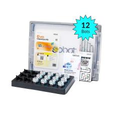 Set Ozobot Evo Classroom Kit, 12 roboti, Programabil, Bluetooth Low Energy, Incarcare Wireless, Carioci incluse, Set activitati, Alb