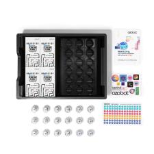Set Ozobot Evo Classroom Kit, 18 roboti, Programabil, Bluetooth Low Energy, Incarcare Wireless, Carioci incluse, Set activitati, Alb
