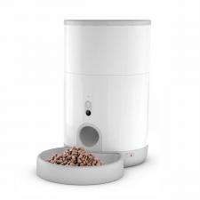 Dispenser smart pentru hrana PETONEER Nutri Vision Mini pentru animale, 2.6L, WiFi, Camera HD, Control prin aplicatie, Cablu USB-C inclus, Alb