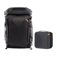 Camere video/foto si accesorii, Rucsac PGYTECH OnePro Flex 40L pentru camere video/foto DSLR, accesorii si multe altele, Organizator Marime M inclus, Negru, lerato.ro