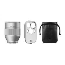 Alte accesorii telefoane, Teleobiectivul PGY 2X Retrova compatibil cu iPhone 16 Pro, Zoom 2.35X, Silver, lerato.ro
