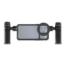Alte accesorii telefoane, Suport video PGY ProShot compatibil cu iPhone 17 Pro Max, Stabilizator video, Multiple puncte de montare pentru accesorii, Negru, lerato.ro