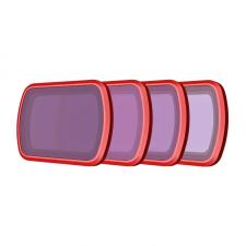 Set 4 filtre PGYTECH pentru camera DJI Osmo Pocket 3 / 4, ND8, ND16, ND32, ND64, Negru