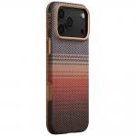 Husa PITAKA Aramid UltraGuard cu MagSafe compatibila cu iPhone 17 Pro, Sunset 3 - lerato.ro