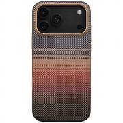 Husa PITAKA Aramid UltraGuard cu MagSafe compatibila cu iPhone 17 Pro, Sunset