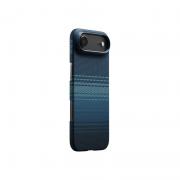Carcasa Pitaka Ultra Slim Moonrise cu Magnetic Ring compatibila cu iPhone 17 Air, Albastru