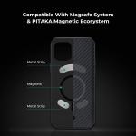 Carcasa PITAKA MagEZ Pro compatibila cu iPhone 12 Pro Black/Grey 9 - lerato.ro