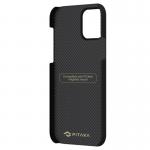 Carcasa PITAKA MagEZ Plain compatibila cu iPhone 12 Mini Black/Grey 3 - lerato.ro