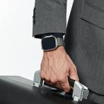 Curea Pitaka Carbon Fiber Modern compatibila cu cu Apple Watch 1/2/3/4/5/6/7/8/9/SE/SE2/Ultra, 42/44/45/49mm, Negru 26 - lerato.ro