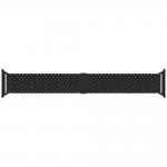 Curea Pitaka Carbon Fiber Modern compatibila cu cu Apple Watch 1/2/3/4/5/6/7/8/9/SE/SE2/Ultra, 42/44/45/49mm, Negru 10 - lerato.ro