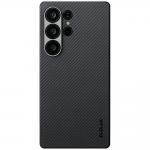 Carcasa Pitaka Ultra-Slim cu MagSafe compatibila cu Samsung Galaxy S25 Ultra, Negru 2 - lerato.ro