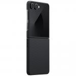 Carcasa Pitaka Ultra-Slim cu MagSafe compatibila cu Samsung Galaxy Z Flip 7, Negru 3 - lerato.ro
