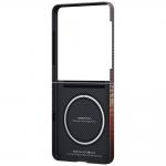 Carcasa Pitaka Ultra-Slim cu MagSafe compatibila cu Samsung Galaxy Z Flip 7, Sunset 4 - lerato.ro